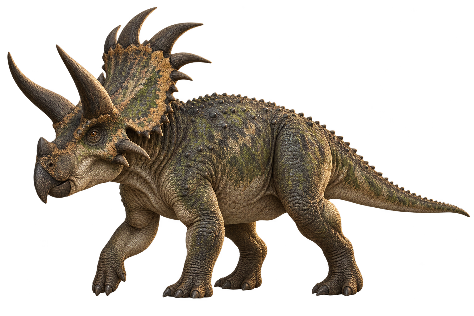 ديناصور Diabloceratops بلون مظلة الشوك